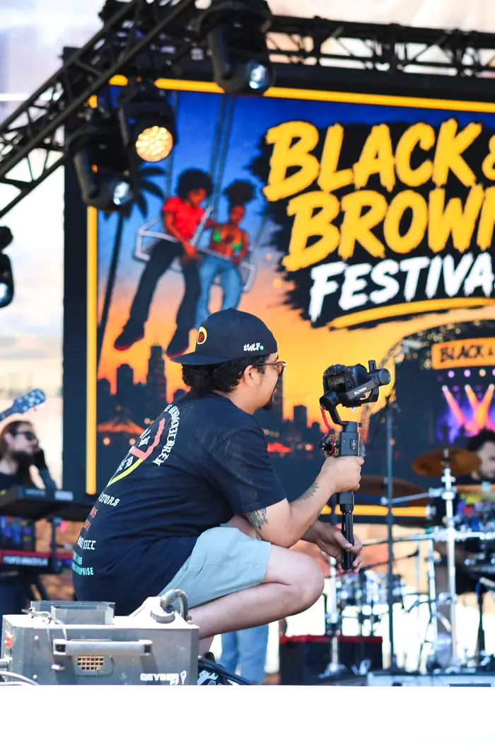 Artist on the Black & Brown Festival stage at the Del Mar Fair